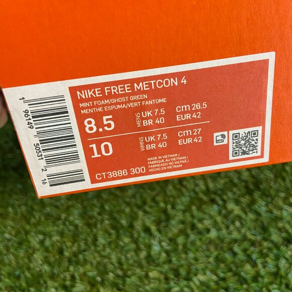 Nike Free Metcon 4 Mint Ghost Green White Training Shoes CT3886-300 Men NEW main image 5